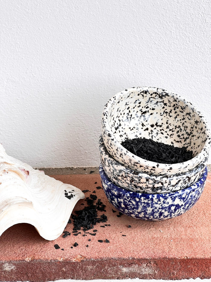 Granite Salsa skål, blå - Ø9 cm.